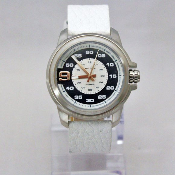 New DIESEL DZ1741 Sprocket 10 BAR White Band Women Watch - Picture 5 of 8